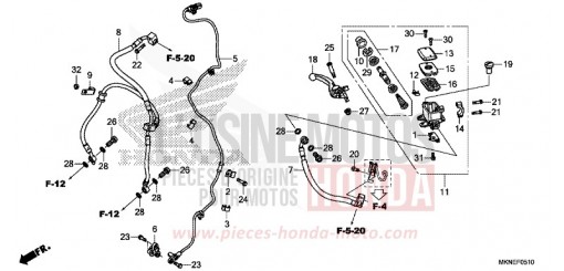 FRONT BRAKE MASTER CYLINDER CBR650RAK de 2019